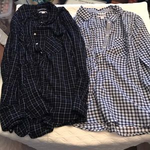 Lot of 2 Merona long sleeved shirts